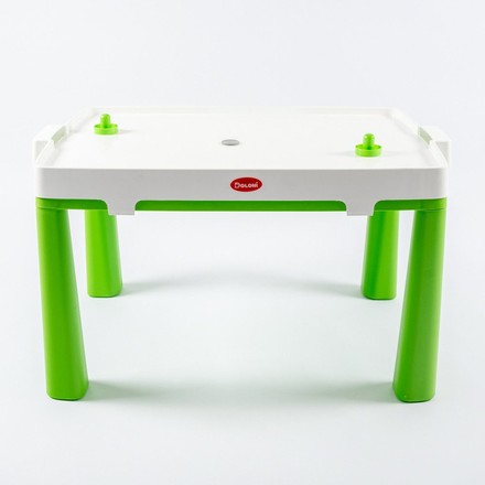 Столик детский DOLONI 2 в 1 с столешницей для настольного хоккея зеленый (04580/2)