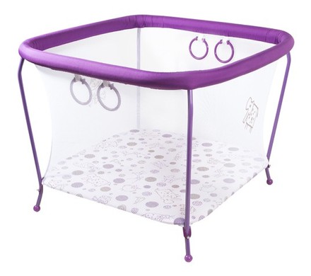 Манеж OMMI для малышей Кубик фиолетовый 90х90 (CUBIC286VL)
