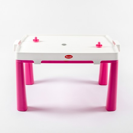 Столик детский DOLONI 2 в 1 со столешницей для настольного хоккея розовый (04580/3)
