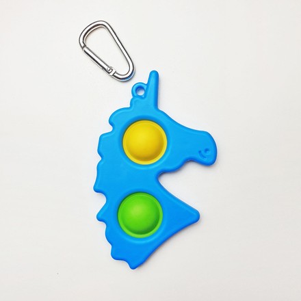 Іграшка дитяча антистрес Pop It Simple Dimple Єдиноріг блакитна (SD002LB)