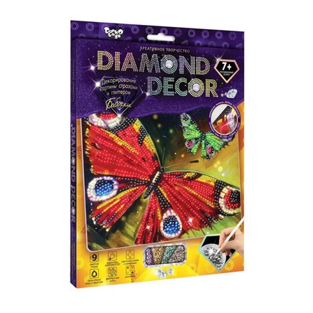 Набір Danko Toys діамантова картина для дітей Diamond Decor Метелики (рос.) (DD-01-10)