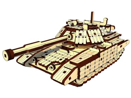 3D пазли PAZLY  дерев'яний конструктор Танк Т-64 БВ 208 дет (UPZ-013T)