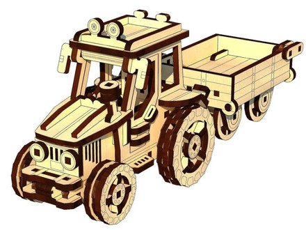 3D Пазли PAZLY дерев'яний конструктор Фермер 145 дет (UPZ-012F)