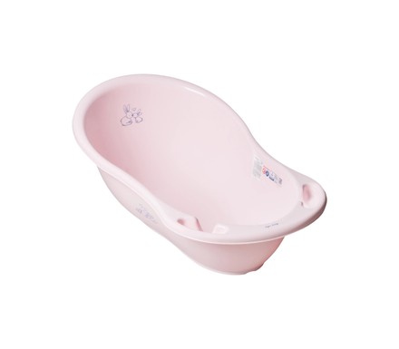 Ванночка детская TEGA со сливом Зайчики розовая 86см (KR-004-104)