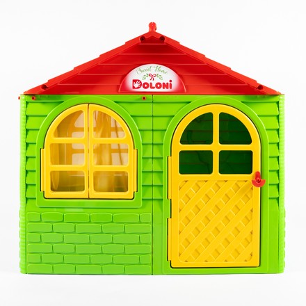 Игровой домик DOLONI со шторками зеленый (02550/13)