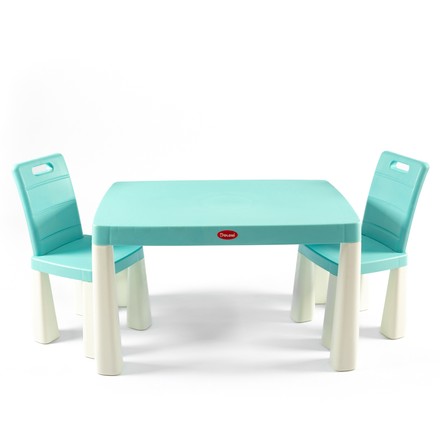 Набор детской мебели DOLONI Столик с двумя стульями мятный (04680/7)