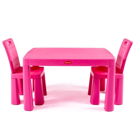 Набор детской мебели DOLONI Столик с двумя стульями розовый (04680/3)