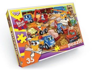 Пазли Danko Toys м'які великі деталі 35ел Техніка (S35-10-07)