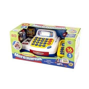 Кассовый аппарат Limo Toy Магазин касса, терминал, наличные, продукты (7020-UA)