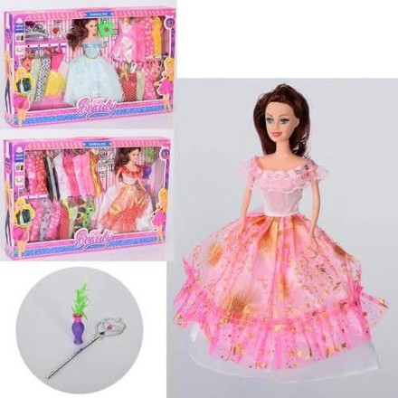 Лялька з вбранням з набором вечірніх суконь 29 см (асорт.) (2268A5-6-WT)