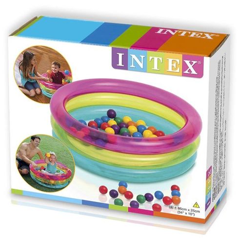 Басейн дитячий надувний Intex З м'ячиками 86x25 см (48674)