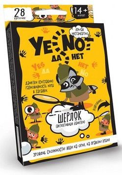 Игра карточная Danko Toys Yenot ДаНетки. Шерлок (рус.) (YEN-01-04)