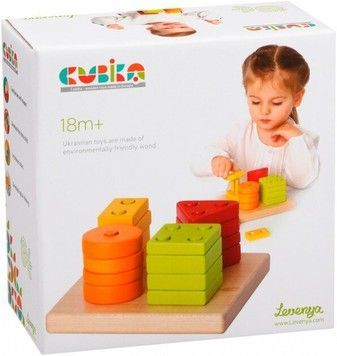Геометричний сортер Cubika Квадрат 16 деталей (13791)
