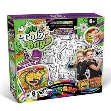 Набір для творчості Danko Toys розписна сумочка міні котики (mCOB-01-01)