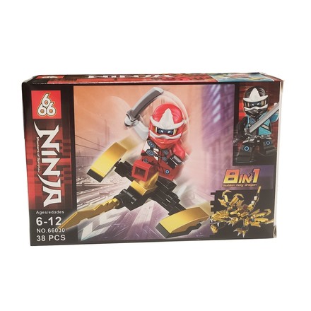 Конструктор Ninja Masters of spinjitzu 38 ел (66030RD)