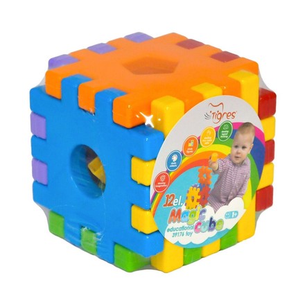 Пластиковый конструктор Tigres Волшебный куб 12 элементов (39176)