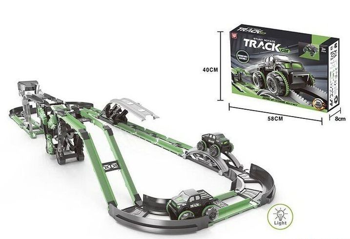 Игровой набор Stunt Rotate Track Car трек с машинками со световыми эффектами (BD16)