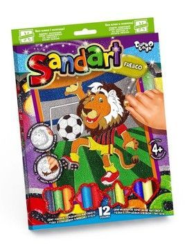 Набір для творчості Danko Toys фреска з кольорового піску SandArt Лев (SA-02-07U)