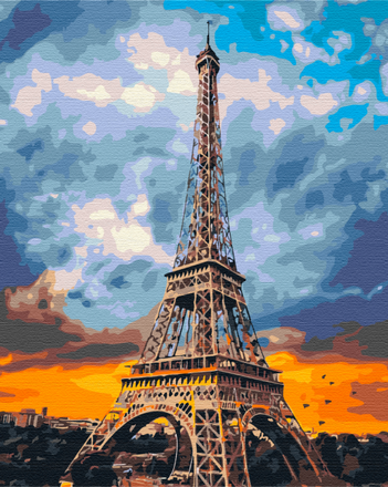 Картина для малювання за номерами Brushme Залізна леді Парижа 40х50см (BS51680)