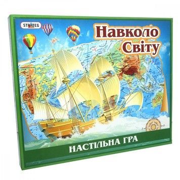 Игра настольная Strateg Вокруг света (укр.) (STR724)