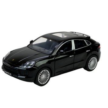 Іграшкова моделька Автопром Porsche Cayenne масштаб 1:24 із світло-звуковими ефектами чорний (AP7733BC)