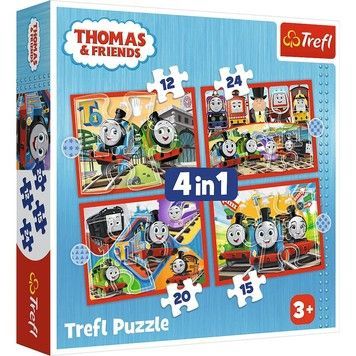 Пазли Trefl 4в1 Томас та компанія (34619)