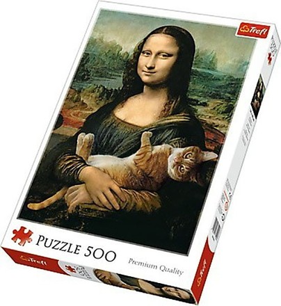 Пазлы Trefl Мона Лиза и котик 500шт. (37294)