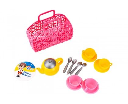 Детская игрушка ТехноК Корзинка с набором посуды (TH1608)