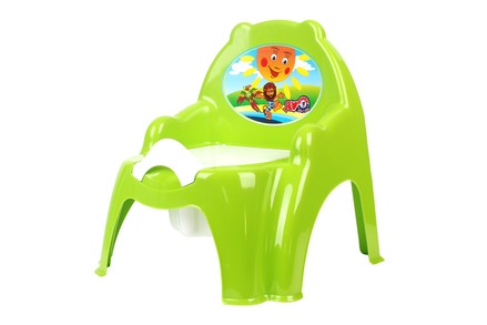 Горшок детский ТехноК с крышкой Кресло салатовый  (TH4074YL)