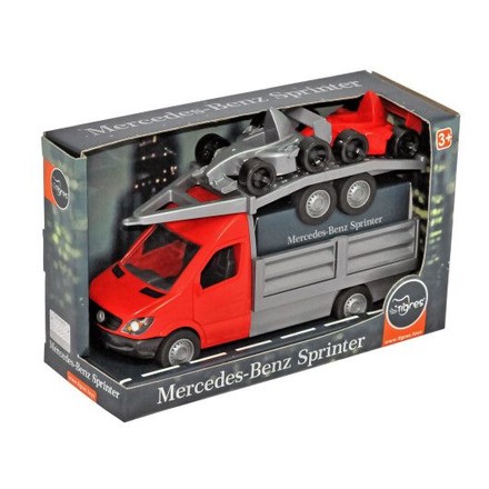 Іграшка дитяча Tigres Mercedes-Benz Sprinter з лафетом 1:24 бортовий червоний (39669)