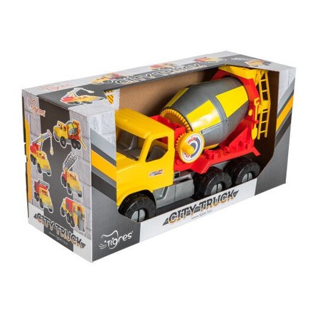 Іграшка дитяча Tigres City Truck бетонозмішувач в коробці (39365)