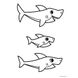 Пазли Trefl BABY MAXI Веселий день акул 10+10 ел + розмальовка (43005)
