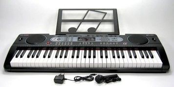 Іграшковий синтезатор 61 клавіша мікрофон від мережі (220В) (MQ6130)