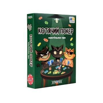 Игра настольная Strateg Кошачий покер карточная (30940)