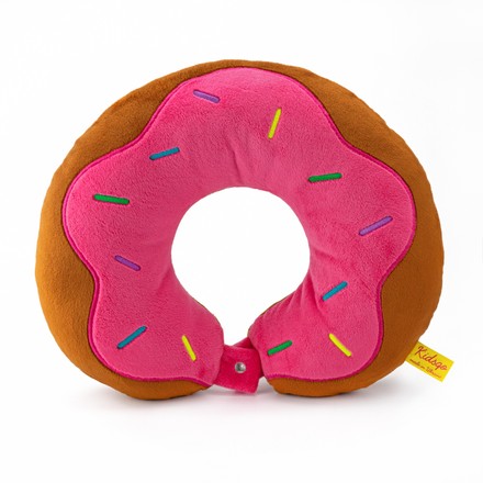 Мягкая игрушка Kidsqo Подушка для путешествий Пончик розовый 30 см (KD6951)