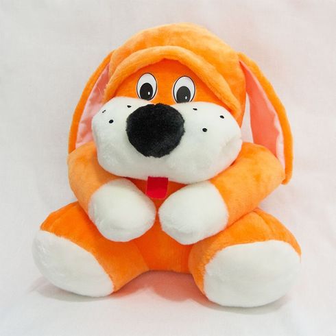 Мягкая игрушка Zolushka Собака Пегус 36см оранжевая (ZL1633)