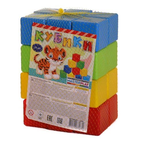 Набор кубиков Colorplast Masterplay 24 шт. (1-069)