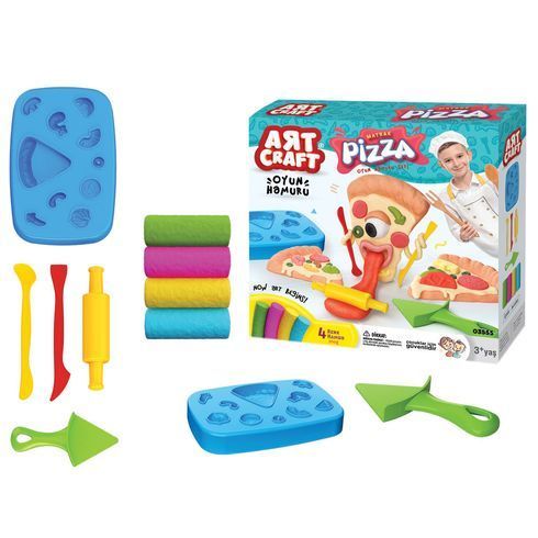 Набор для творчества DEDE Art Craft Тесто для лепки Пицца (03555)