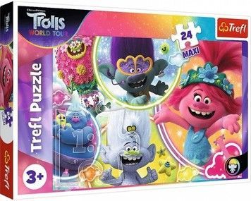 Пазли Trefl Музичний світ Тролів 24шт.MAXI (14318)