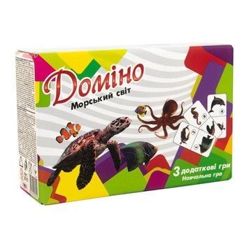 Игра настольная Стратег Домино Морской мир (укр) (30767)