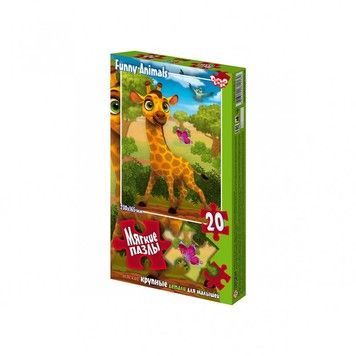 Пазлы мягкие Danko Toys Жирафик 20 эл. (S20-09-16)