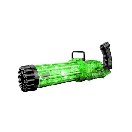 Дитячий генератор мильних бульбашок Gatling BUBBLE GUN зелений (KB1130GR)