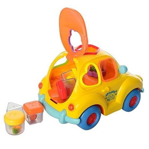 Машинка-сортер Limo Toy крошка Автошка музыкальная со светло-звуковыми эффектами (9170UA)