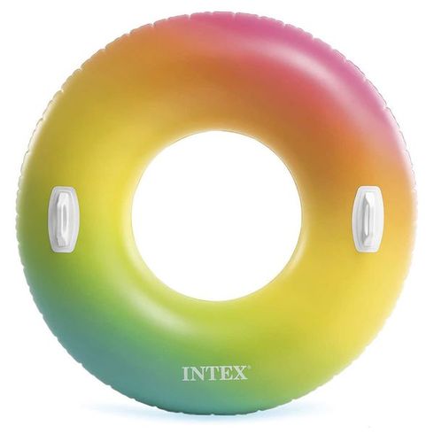 Круг надувной с ручками Intex Цветная капля 119 см (58202)