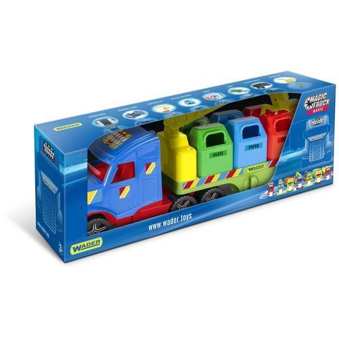 Іграшкова вантажівка Wader Magic Truck Basic сортувальний сміттєвоз (36321)