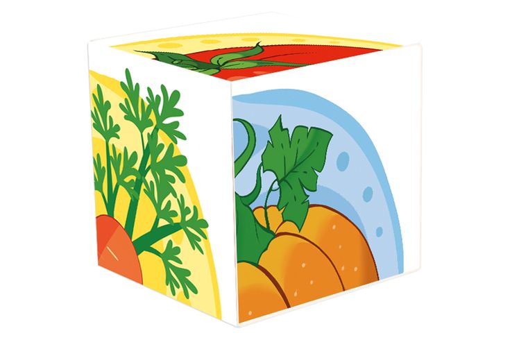 Кубики Технок картинки овощи (TH1349)