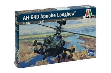Сборная модель ITALERI 1:72 Вертолет AH-64 D APACHE LONGBOW (IT080)