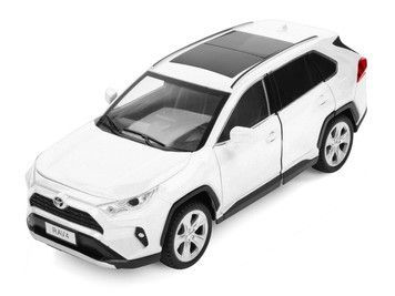 Коллекционная модель АвтоСвит 1:24 Toyota RAV4 инерционная металлическая белая (AP-2008WT)