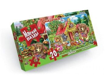 Пазлы мягкие Danko Toys Зверюшки в домике 20 эл. (S20-06-06)