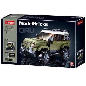 Конструктор SLUBAN ModelBricks Джип 317 дет (M38-B1015)